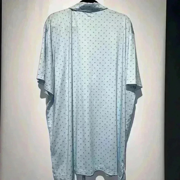 Adidas Golf Polo Performance Shirt 2XL Blue for Men / Logo Print - Picture 6 of 15